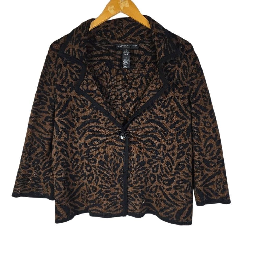 Josephine Chaus Animal Print Blazer